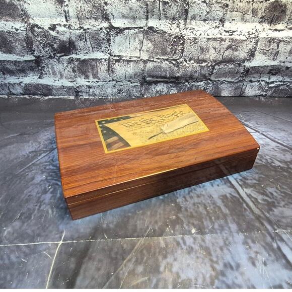 The Franklin Mint Founding Fathers Coin 7pcs 24 Gold Plated with Box - Picture 7 of 7